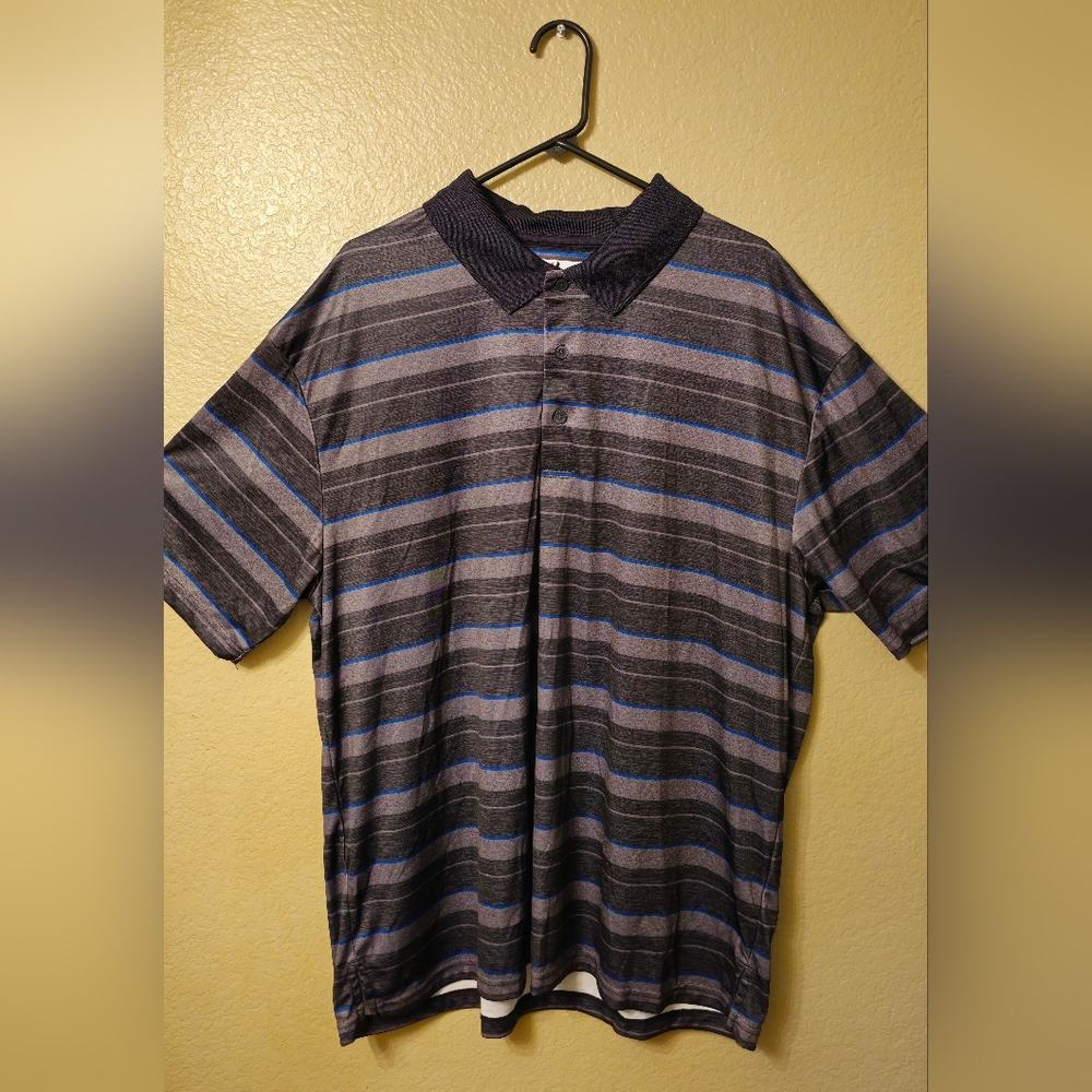 Striped Polo Shirt for Men XXL